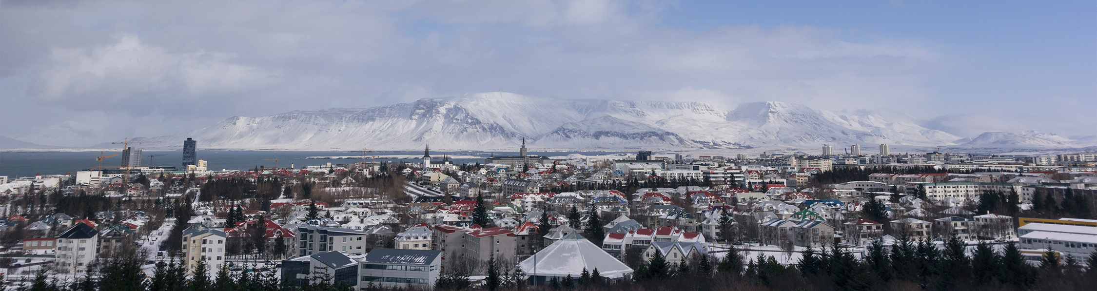Panorama von Reykjavik